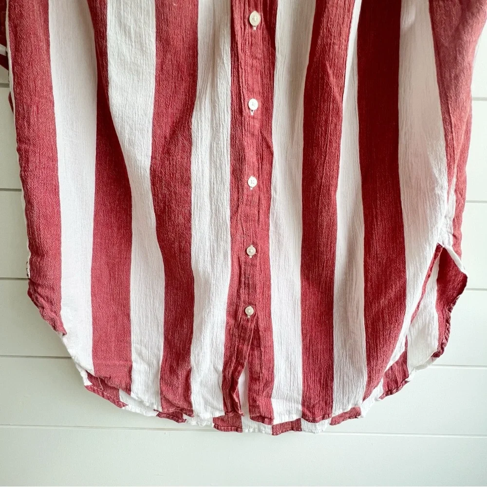 Madewell Central Tunic Shirt in Cara Stripe-med - Picture 6 of 9